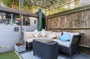 Rear garden seating area- click for photo gallery